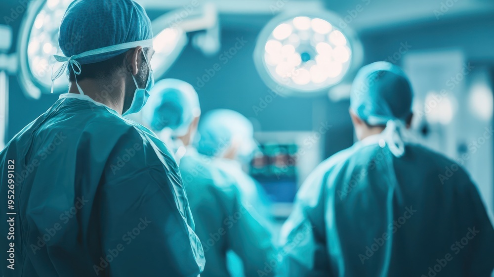 Surgeons in a Hospital Operating Room Surgeons in a Hospital Operating Room