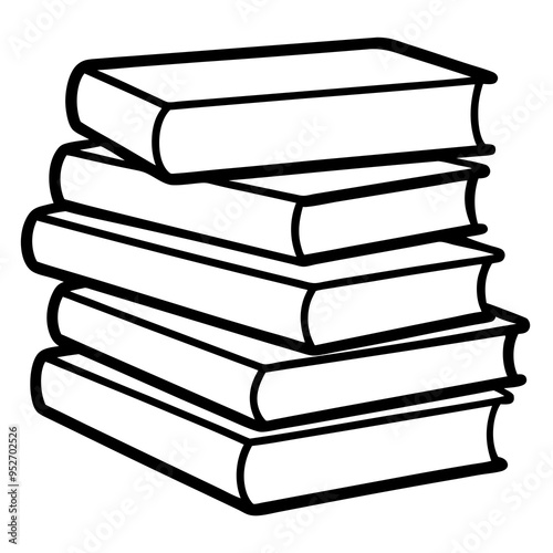 Book Stack Vector Art