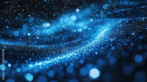 Abstract Blue Glitter Background