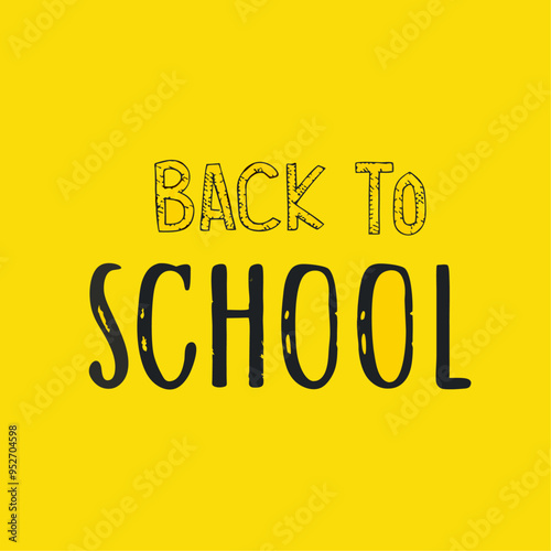 Back to School design with yellow background vector (13)