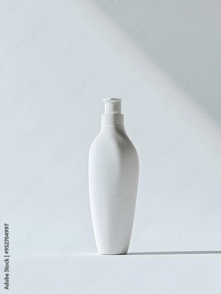 Pristine Shaving Cream Bottle Isolated on Minimalist White Background Pristine Shaving Cream Bottle Isolated on Minimalist White Background