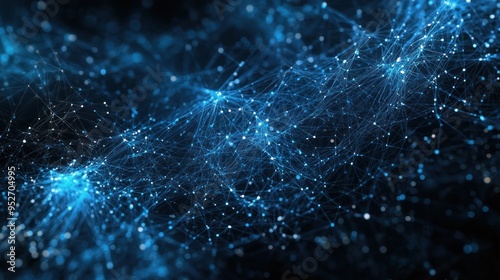 Abstract Blue Network