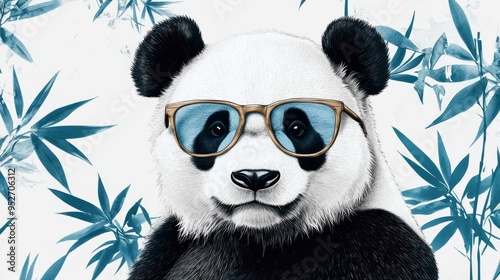 Cool Panda with Sunglasses