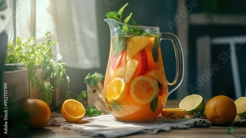 Refreshing Citrus Infused Pitcher