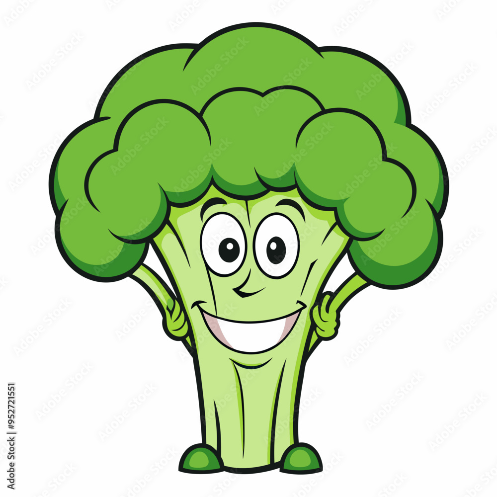 Broccoli Silhouette Vector Outline on White Background Broccoli Silhouette Vector Outline on White Background