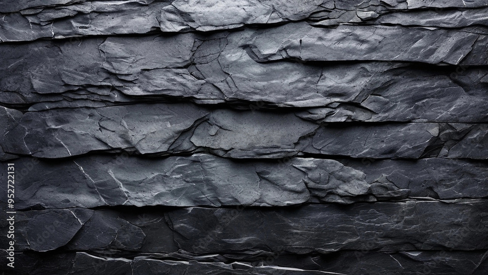 A rugged slate texture with uneven surfaces and deep gray tones.