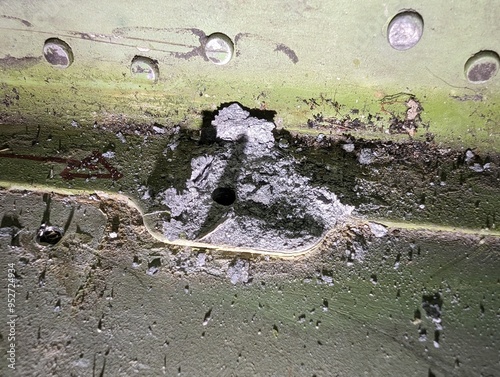 corroded aircraft structural element