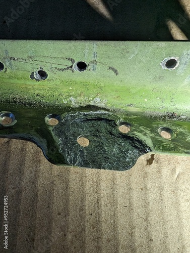 corroded aircraft structural element