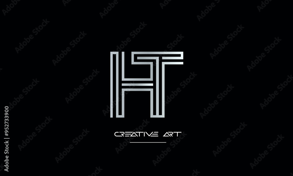 HT, TH, H, T abstract letters logo monogram HT, TH, H, T abstract letters logo monogram