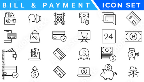 Payment icons. Pay concept icon set. Online payment. Payment options. Pay icon collection.