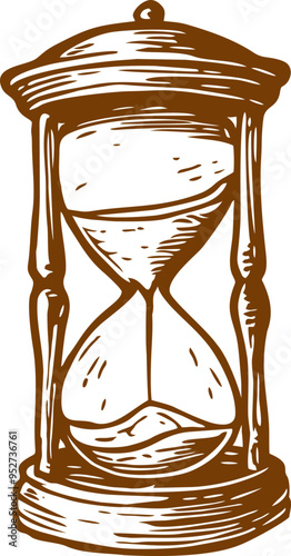 Classic Hand Drawing Sand Watch