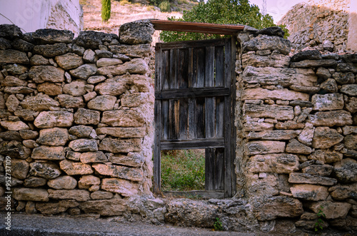 old wooden door