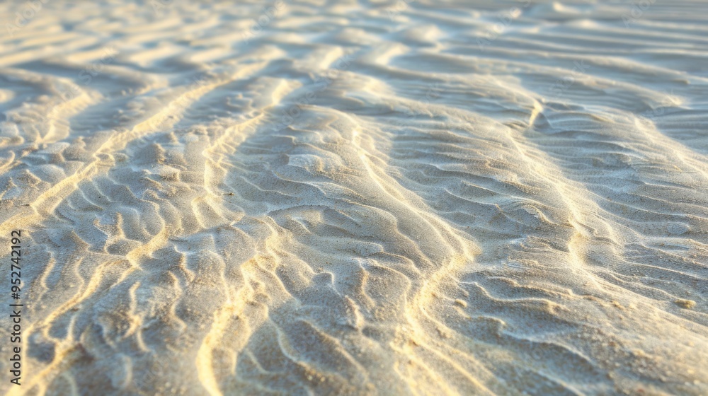 Rippling sand dunes on a sunny beachf Rippling sand dunes on a sunny beachf