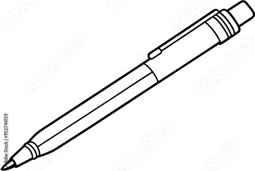 Minimalist Pen Art Vector Design