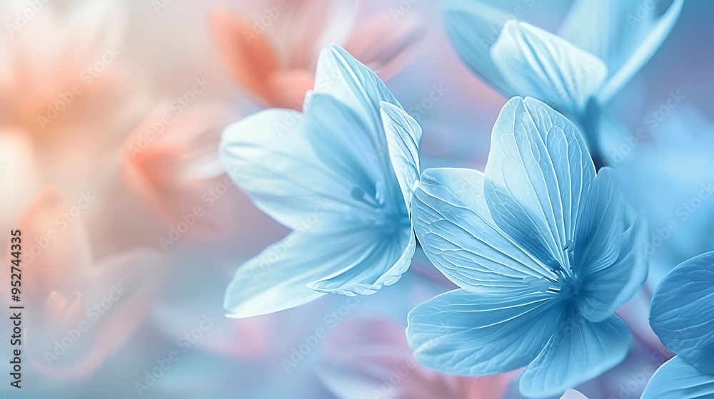 Soft color flower wallpaper with delicate petals, subtle and soothing background design Soft color flower wallpaper with delicate petals, subtle and soothing background design