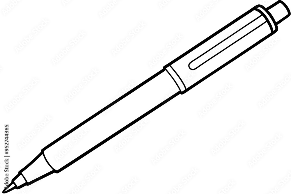Minimalist Pen Art Vector Design