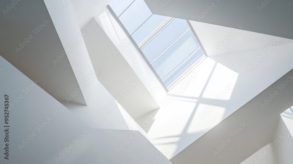 Obraz premium Ceiling: white, Window: glass