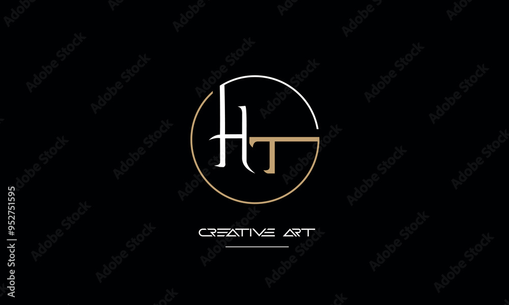 HT, TH, H, T abstract letters logo monogram HT, TH, H, T abstract letters logo monogram