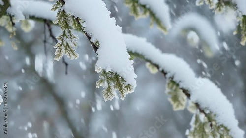 winter landscape with snow and trees