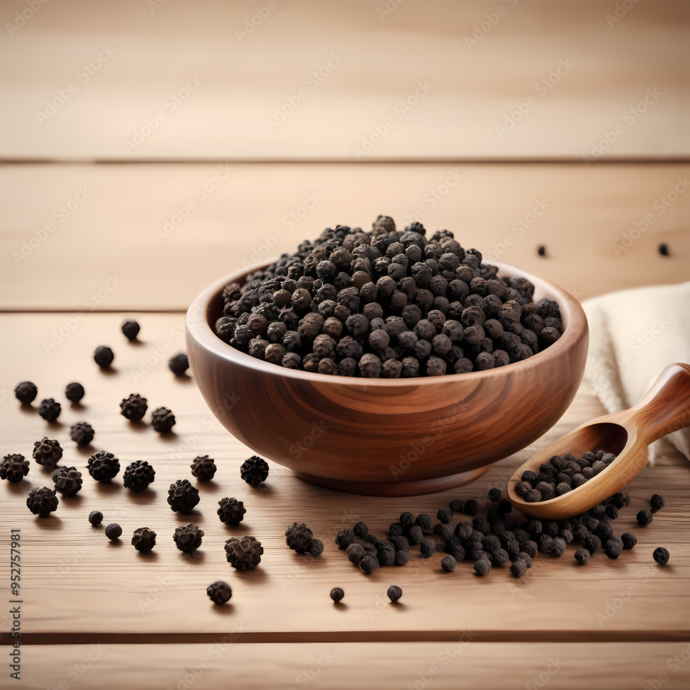 realistic illustration of Black Pepper Spice Collection