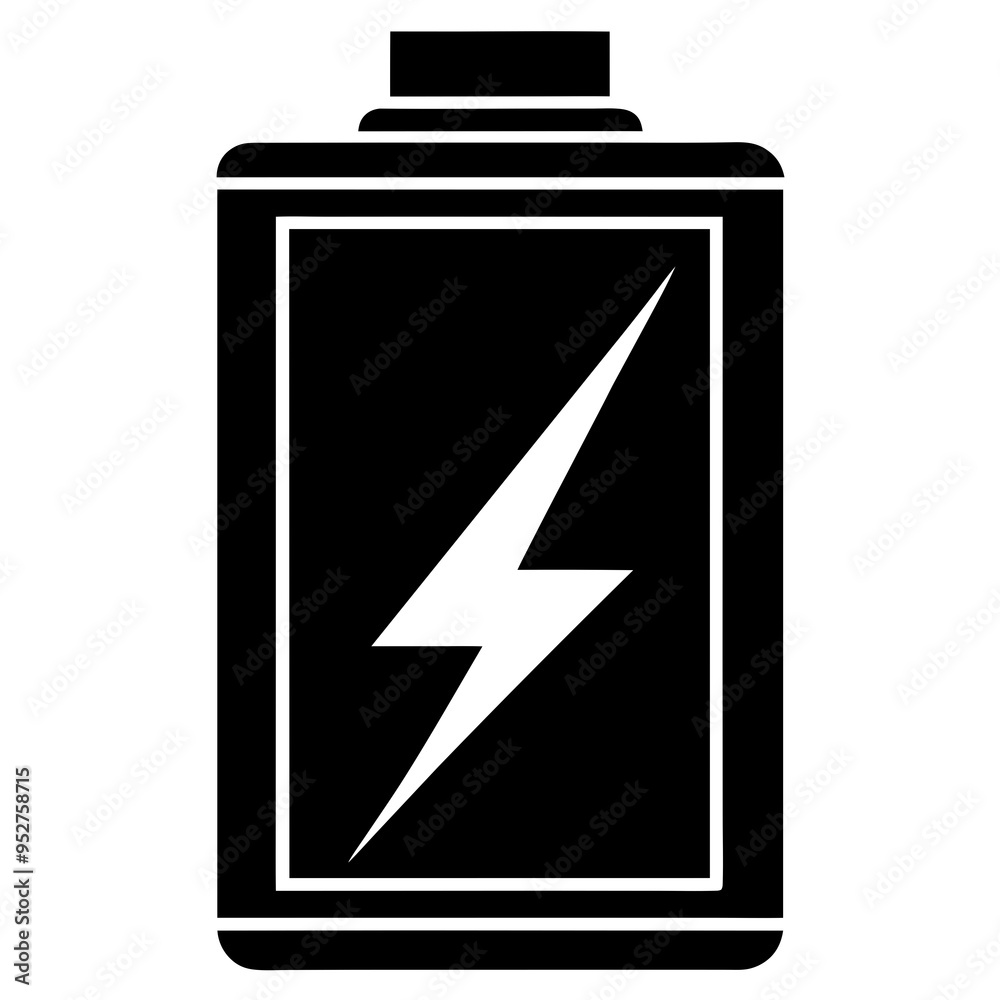 Battery Silhouette Vector Design Battery Silhouette Vector Design