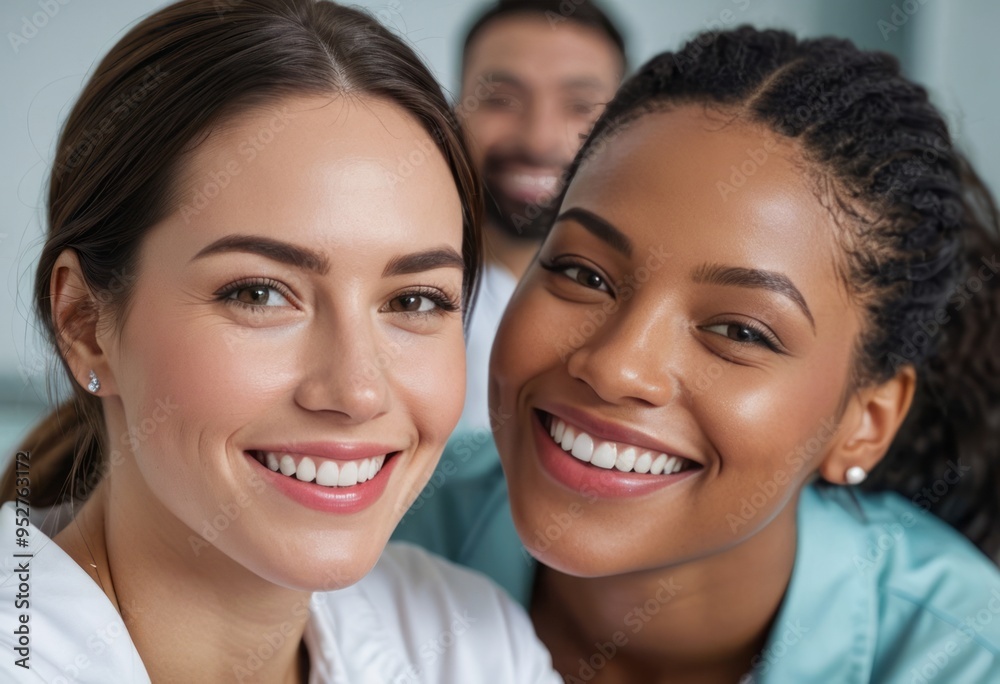 A female healthcare professional smiles warmly in a hospital setting, reflecting positivity and professionalism in healthcare. A female healthcare professional smiles warmly in a hospital setting, reflecting positivity and professionalism in healthcare.