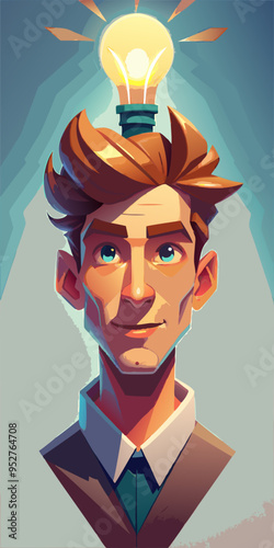 3d Cartoon Male Character Rendering