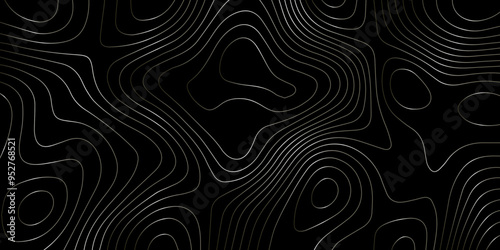 Abstract wave paper curved reliefs background .gradient multicolor wave curve lines banner background design .topographic contours map background .Vector geographic contour map.	