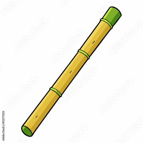 Bamboo Vector Art on White Background