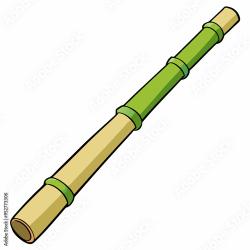 Bamboo Vector Art on White Background