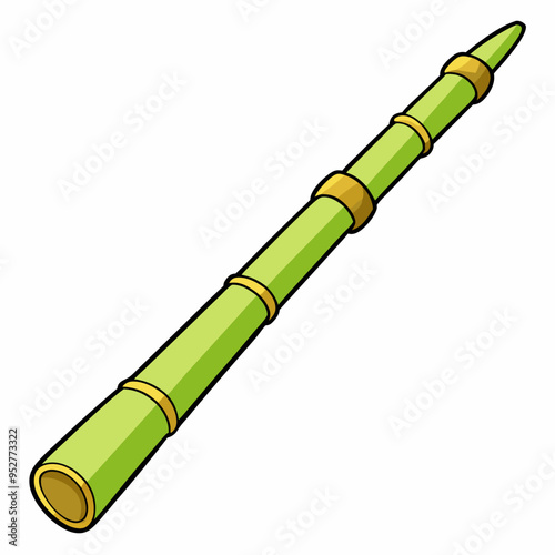 Bamboo Vector Art on White Background