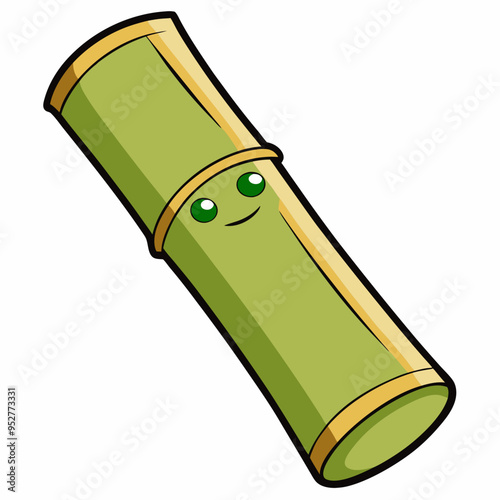 Bamboo Vector Art on White Background