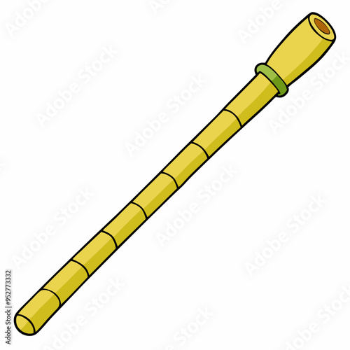 Bamboo Vector Art on White Background