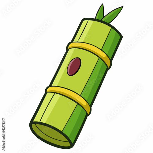 Bamboo Vector Art on White Background