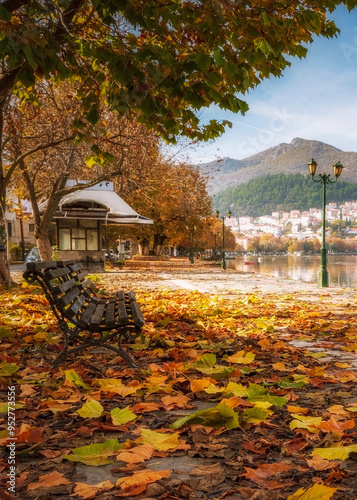 Autumn 🍂 in lake of Kastoria Greece 