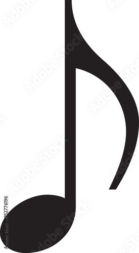 Music notes icon. Musical key signs. Vector symbols on white background.
