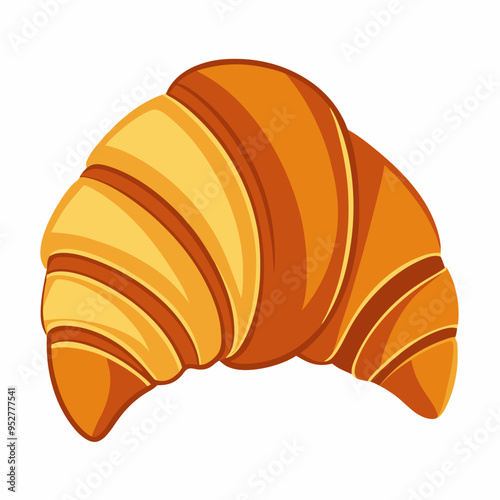 Art Nouveau Croissant art Vector Design