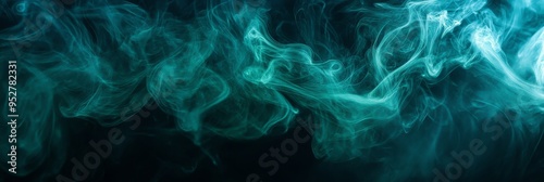 The colorful smoke swirls and dances against a stark black background, creating a mesmerizing and captivating visual display that draws the eye in