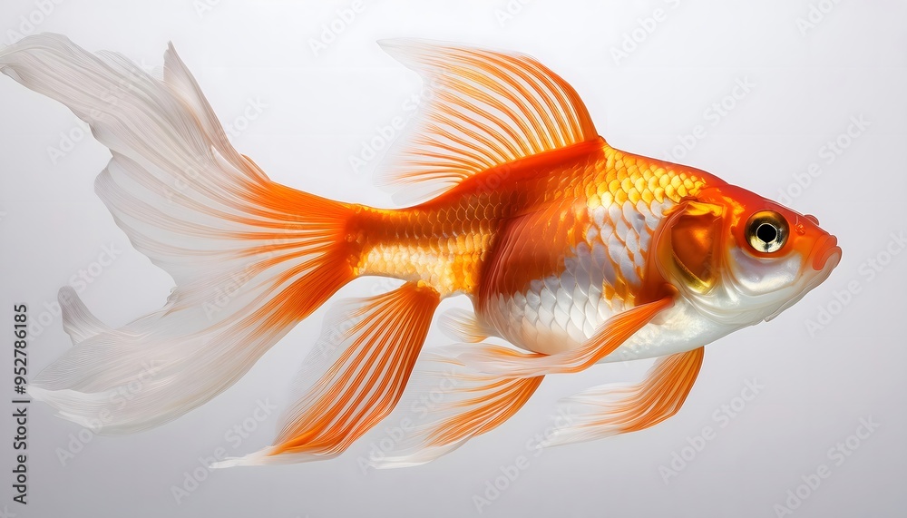A classic orange goldfish A classic orange goldfish