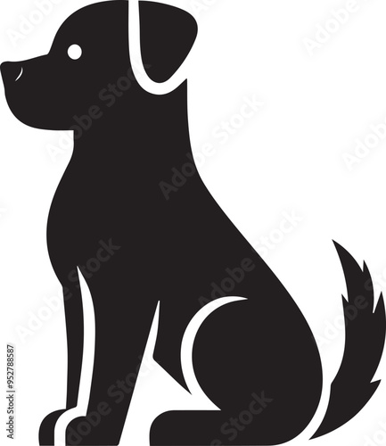Dog silhouette