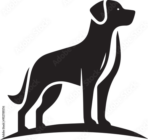 Dog silhouette