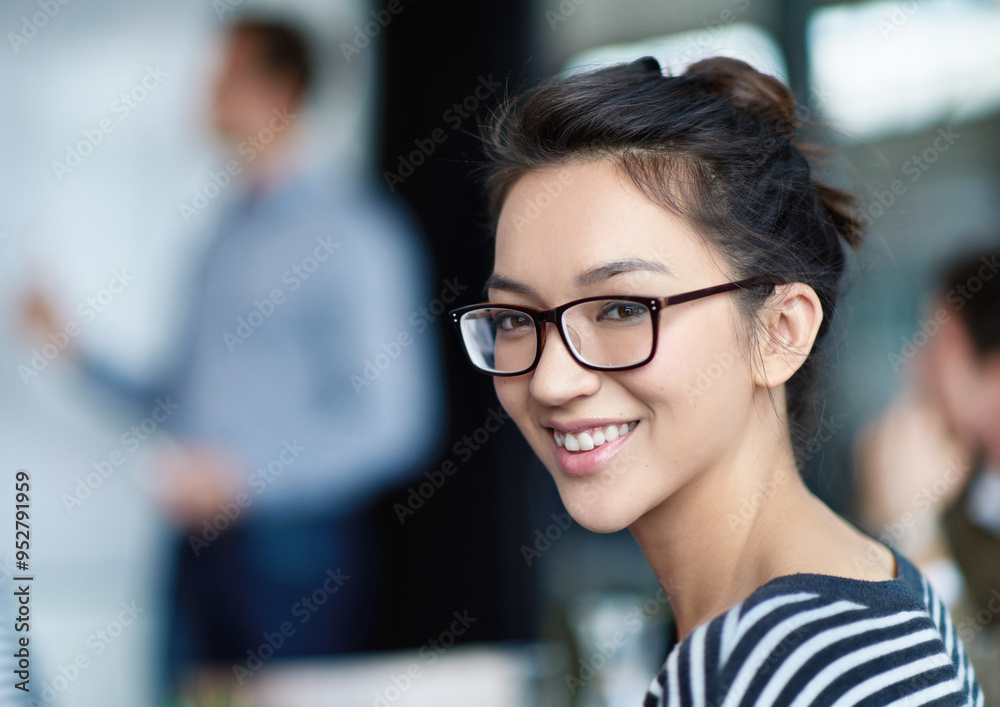 Smile, portrait and businesswoman in office for training at hr seminar for company policy review. Happy, pride and Asian female coordinator in meeting for employee retention strategy for performance. Smile, portrait and businesswoman in office for training at hr seminar for company policy review. Happy, pride and Asian female coordinator in meeting for employee retention strategy for performance.