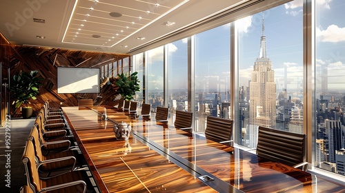 A luxurious boadroom