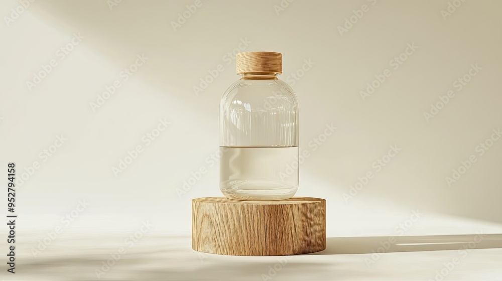 Sustainable Package Refilled Wooden. Generative AI Sustainable Package Refilled Wooden. Generative AI