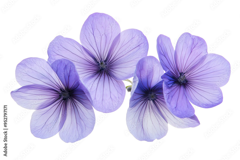Obraz premium purple flowers isolated png transparent background