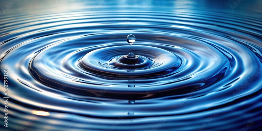 Abstract image of water ripples spreading outwards, symbolizing resonance and vibration, resonate, spread, vibration Abstract image of water ripples spreading outwards, symbolizing resonance and vibration, resonate, spread, vibration