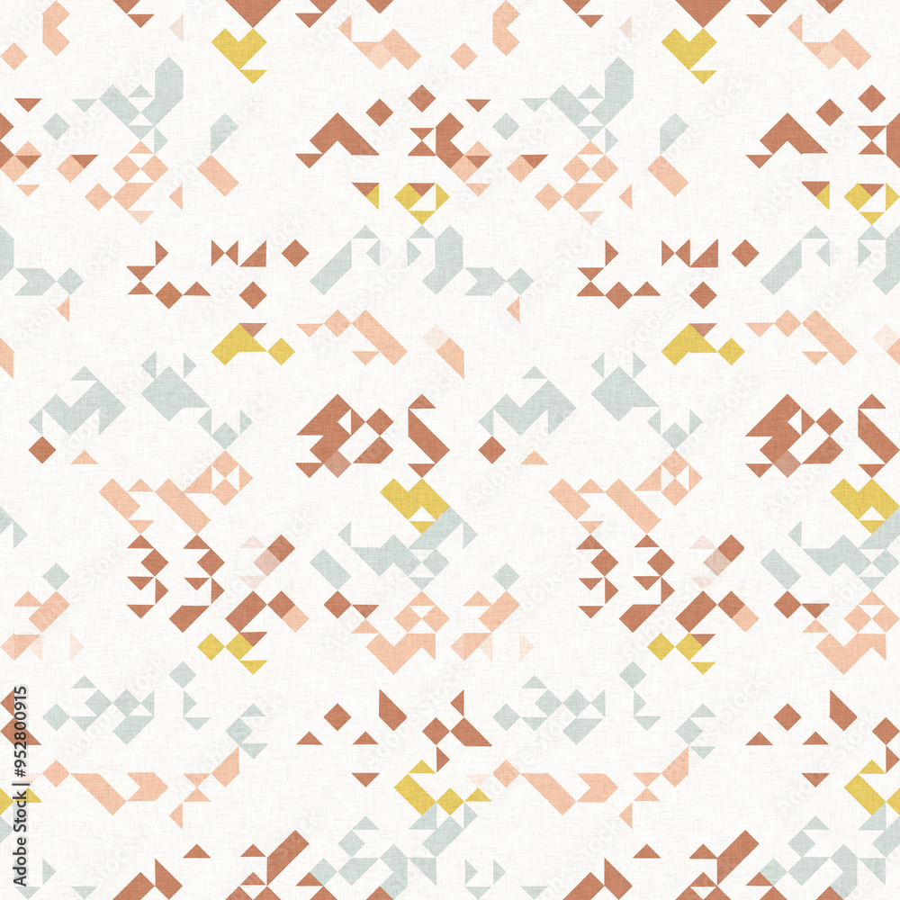 Simple glitch geometric seamless abstract pattern with playful woven summer color. Bright whimsical gender neutral bold irregular shape textile Cotton effect background. Simple glitch geometric seamless abstract pattern with playful woven summer color. Bright whimsical gender neutral bold irregular shape textile Cotton effect background.