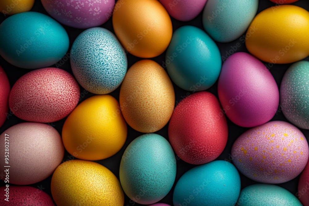 Colorful background of easter eggs collection, easter celebration Colorful background of easter eggs collection, easter celebration