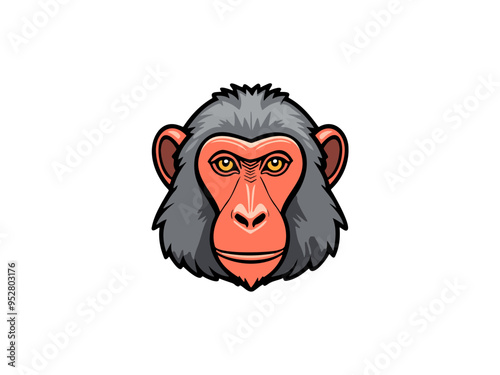 Cartoon image of a chimpanzee's face