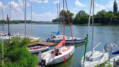 przystań nad jeziorem chełmżyńskim photo